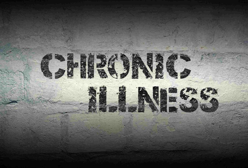 a picture of a gray wall that says Chronic Illnesses