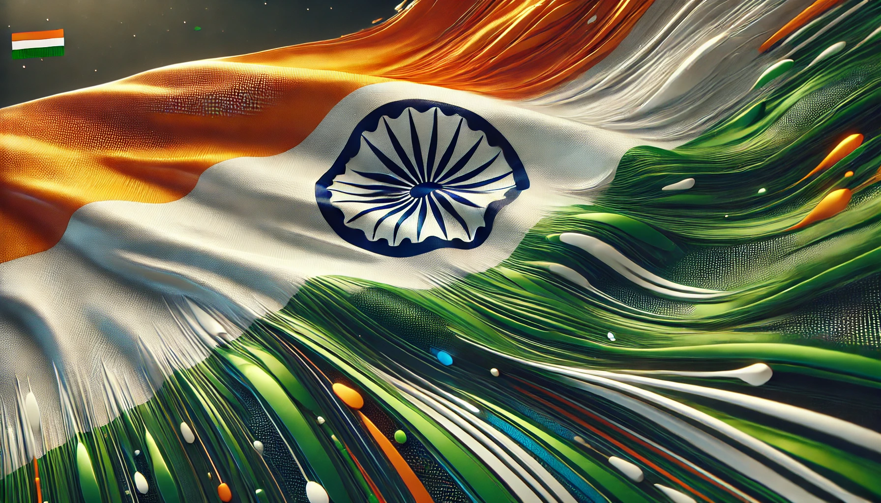 The unusual flag of India