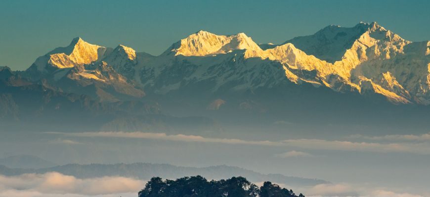 evening view of Mt. Kanchenjunga